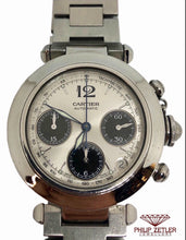 Load image into Gallery viewer, Cartier Pasha Chronograph Black Dial