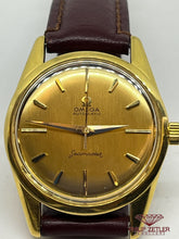 Load image into Gallery viewer, Omega ct Seamaster Wristwatch Automatic on Leather 18 ct