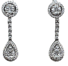 Load image into Gallery viewer, 18 ct Pear Shaped Diamond White gold Earings.