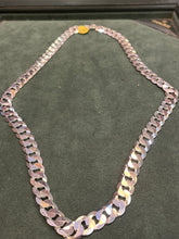 Load image into Gallery viewer, Silver Neck Chain 12mm x 60cm long
