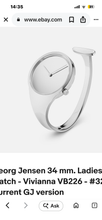 Load image into Gallery viewer, Georg Jensen Stainless Steel Ladies Spoon Watch