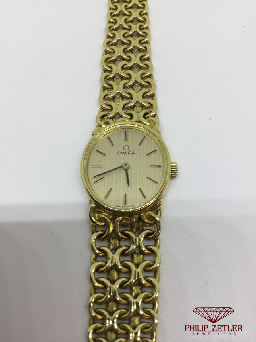 18ct Omega Ladies Watch at Philip Zetler Jewellers