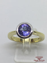 Load image into Gallery viewer, 18ct Gold Tanzanite Solitaire Ring
