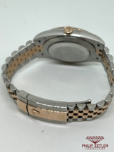 Load image into Gallery viewer, Rolex Rosegold & Steel 41 m Datejust Chocklate Brown Dial Serrated bezel