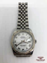 Load image into Gallery viewer, Rolex Datejust 18kt White Gold bezel & steel strap