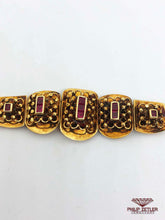 Load image into Gallery viewer, 18ct Ruby &amp;  Yellow Gold Bracelet
