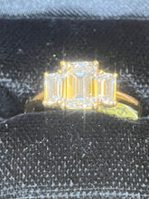 Load image into Gallery viewer, 9ct  Yellow Gold Trilogy 2ct Diamond Ring
