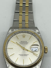 Load image into Gallery viewer, Rolex Oyster  Quartz Date Just Gold and Steel
