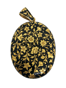 21ct Gold and Enamel Locket Pendant