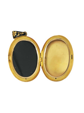 Load image into Gallery viewer, 21ct Gold and Enamel Locket Pendant
