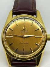 Laden Sie das Bild in den Galerie-Viewer, Omega 18 ct Seamaster Wristwatch Automatic on Leather
