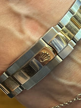 Load image into Gallery viewer, Rolex Ladies Rose Gold and Steel Date Just
