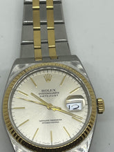 Load image into Gallery viewer, Rolex Oyster  Quartz Date Just Gold and Steel
