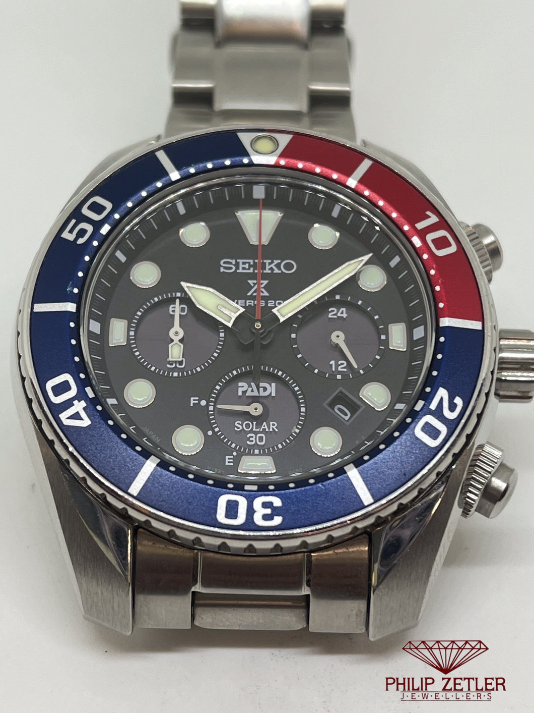 Seiko Padi Solar Chronograph