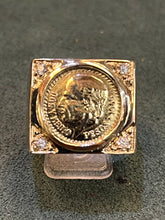 Load image into Gallery viewer, 9ct Gold Coin Ring Pesos
