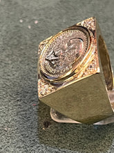 Load image into Gallery viewer, 9ct Gold Coin Ring Pesos
