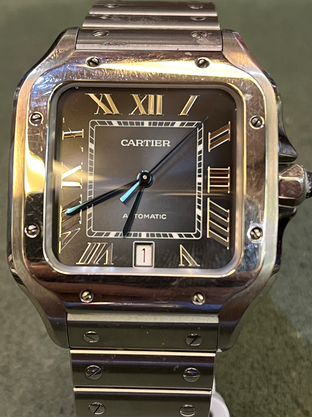 Cartier Santos Unisex Watch  Automatic 33 x37