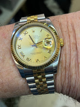 Load image into Gallery viewer, Rolex 18ct Gold and Steel Date Just
