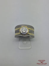 Load image into Gallery viewer, 18 ct Ladies Yellow &amp; White Gold Diamond Ring
