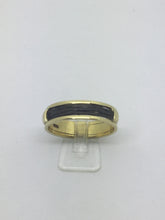 Load image into Gallery viewer, 18ct Gold &amp; Elephant Hair Unisex Dress Ring
