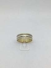 Load image into Gallery viewer, 9ct White and Yellow Gold Wedding Ring
