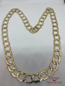 9ct Gold Neckchain Big Links 13mm weight 79.1gms length  67cm