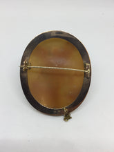 Load image into Gallery viewer, 9ct Gold Cameo Broach Michael The Arch Angel
