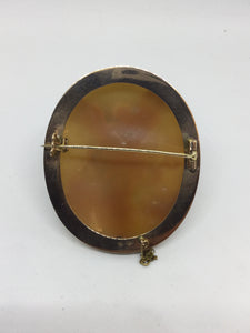 9ct Gold Cameo Broach Michael The Arch Angel