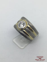 Afbeelding in Gallery-weergave laden, 18ct Ladies Yellow &amp; White Gold Diamond Ring
