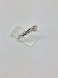 9ct White Gold Solitare Engadement Ring