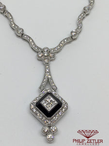 18ct White Gold Diamond Necklace & Pendant