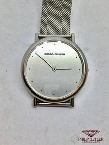 Georg Jensen Koppel Stainless Steel Dress Watch.