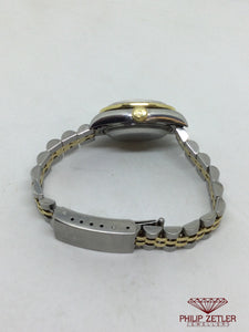 Rolex Gold & steel Ladies Datejust With Diamond Bezel ref 69173
