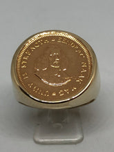 Afbeelding in Gallery-weergave laden, 9ct Mens 1Rand Coin Ring
