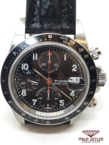Tudor Prince Big Block Chrono Date.