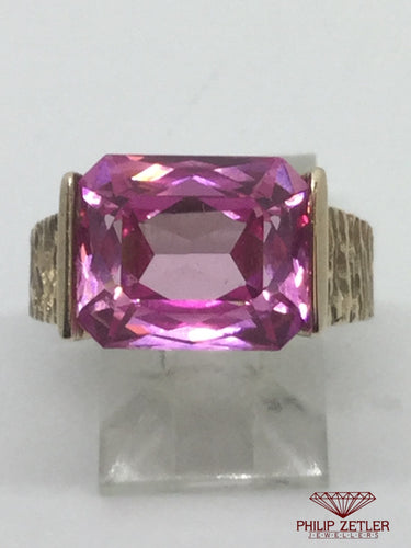 9ct Pink Tourmaline Dress Ring