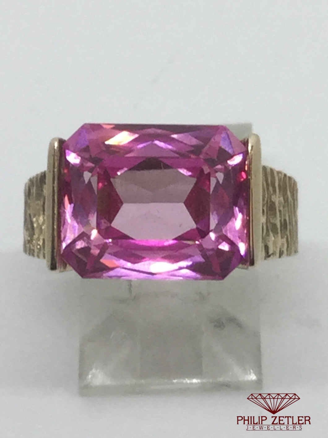 9ct Pink Tourmaline Dress Ring