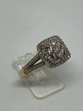 Load image into Gallery viewer, 9 ct Ladies Gold Diamond Cluster Ring

