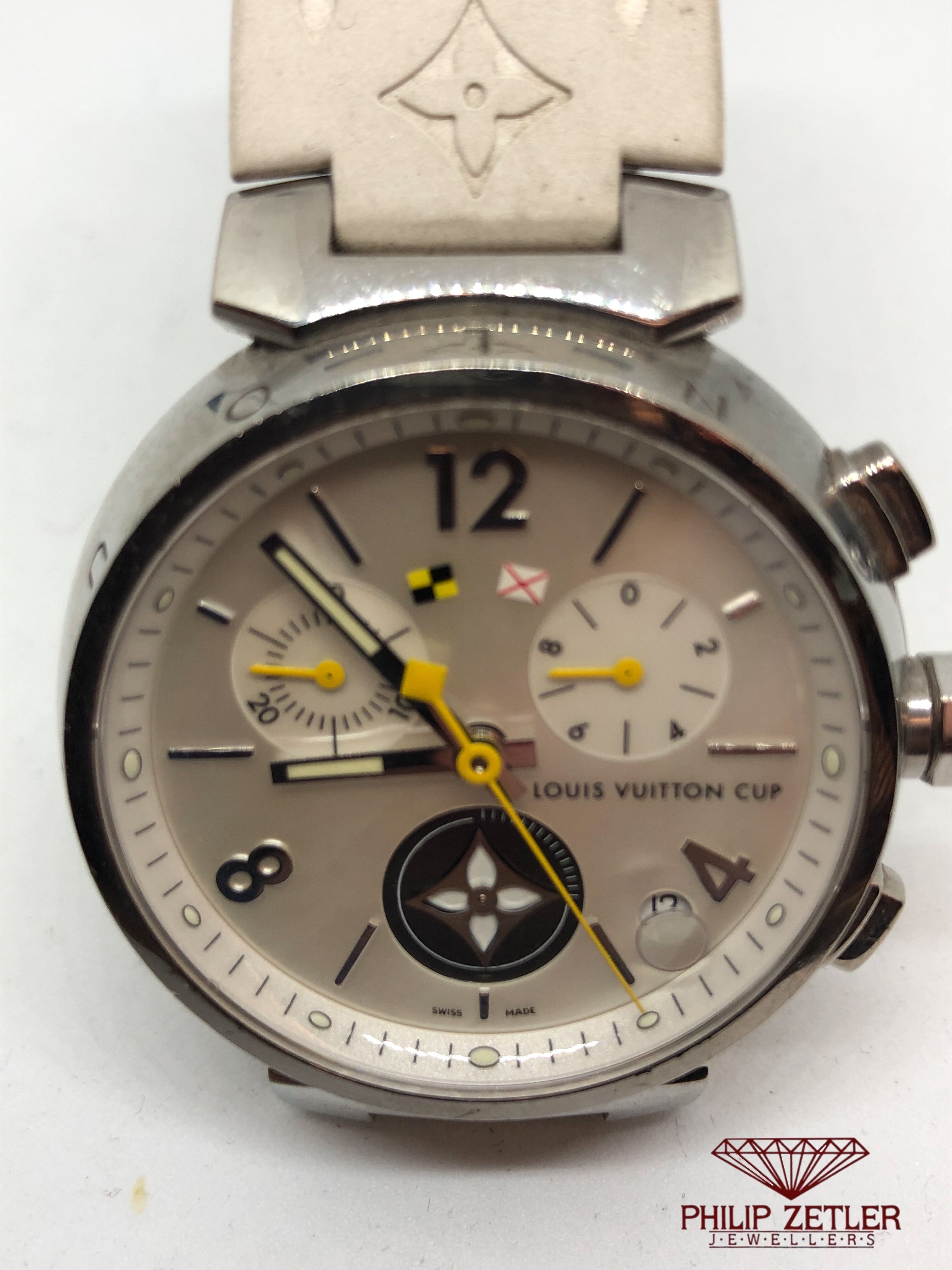 時計 Merse5150LOUIS VUITTON Louis Vuitton Cup Chronograph at Philip Zetler Jewellers