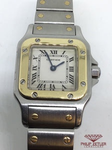 Cartier Santos Galbee Gold and Steel Ladies