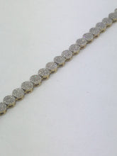 Load image into Gallery viewer, 9ct Gold Diamond bracelet clusters
