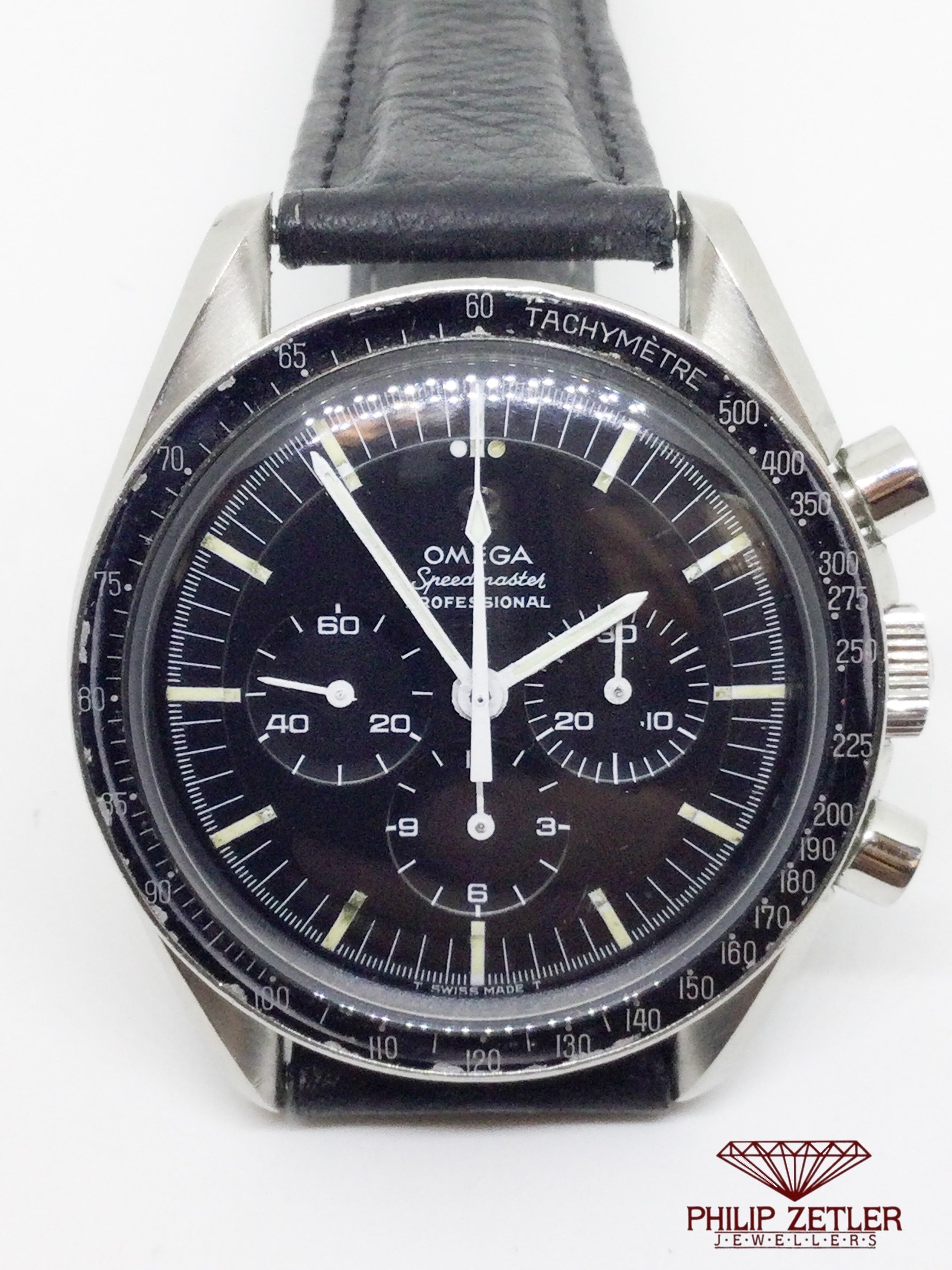Omega Speedmaster Professional Vintage Pre Moon Reference145 012 Don Dial at Philip zetler jewellers Philip Zetler Jewellers