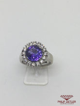 Load image into Gallery viewer, 18ct White Gold Tanzanite &amp; Diamond Ring
