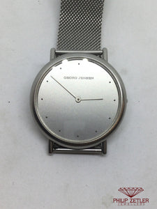 Georg Jensen Koppel Stainless Steel Dress Watch.