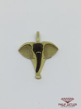 Afbeelding in Gallery-weergave laden, 14 ct Gold Elephant Head Pendant
