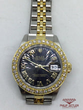 Load image into Gallery viewer, Rolex Gold &amp; steel Ladies Datejust With Diamond Bezel ref 69173
