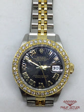 Load image into Gallery viewer, Rolex Gold &amp; steel Ladies Datejust With Diamond Bezel ref 69173
