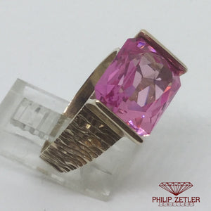 9ct Pink Tourmaline Dress Ring