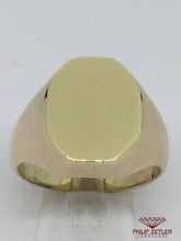 Load image into Gallery viewer, 9ct Mens Hexagonal Oval Signet Ring
