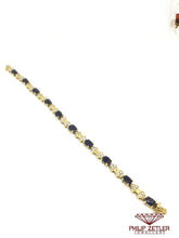 Load image into Gallery viewer, 18ct Yellow Gold Sapphire and Diamond Bracelet.
